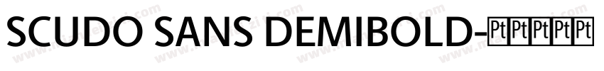 SCUDO SANS DEMIBOLD字体转换
